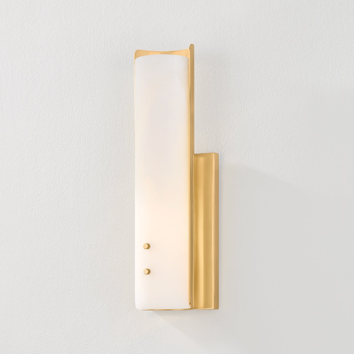 Lucio Sconce by Hudson Valley Lighting, Aged Brass Wall Light with Alabaster Shade, 450 Lumens