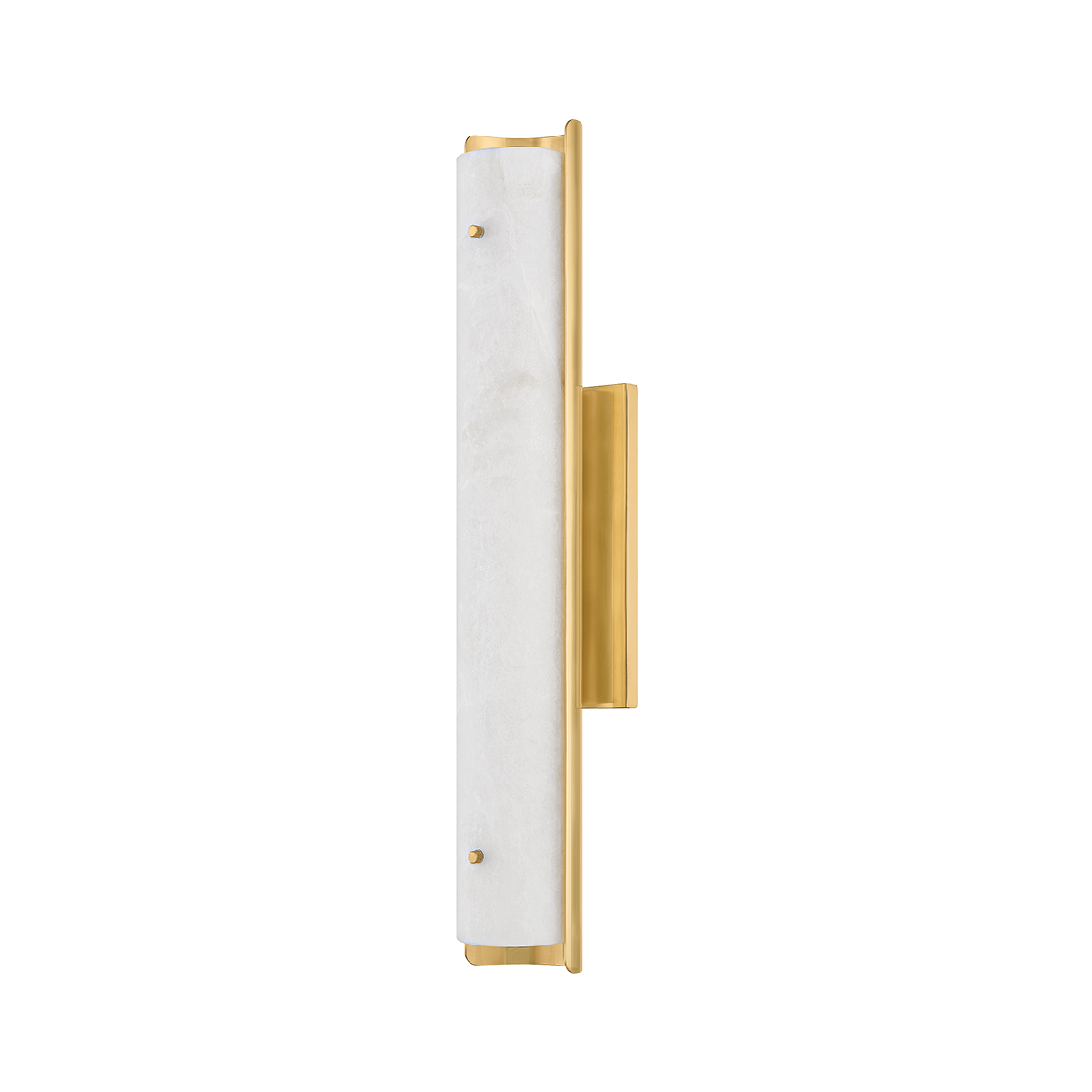 Lucio Large Sconce 22.25"H Aged Brass Wall Light with Dimmable Alabaster Shade by Hudson Valley