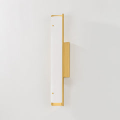 Lucio Large Sconce 22.25"H Aged Brass Wall Light with Dimmable Alabaster Shade by Hudson Valley