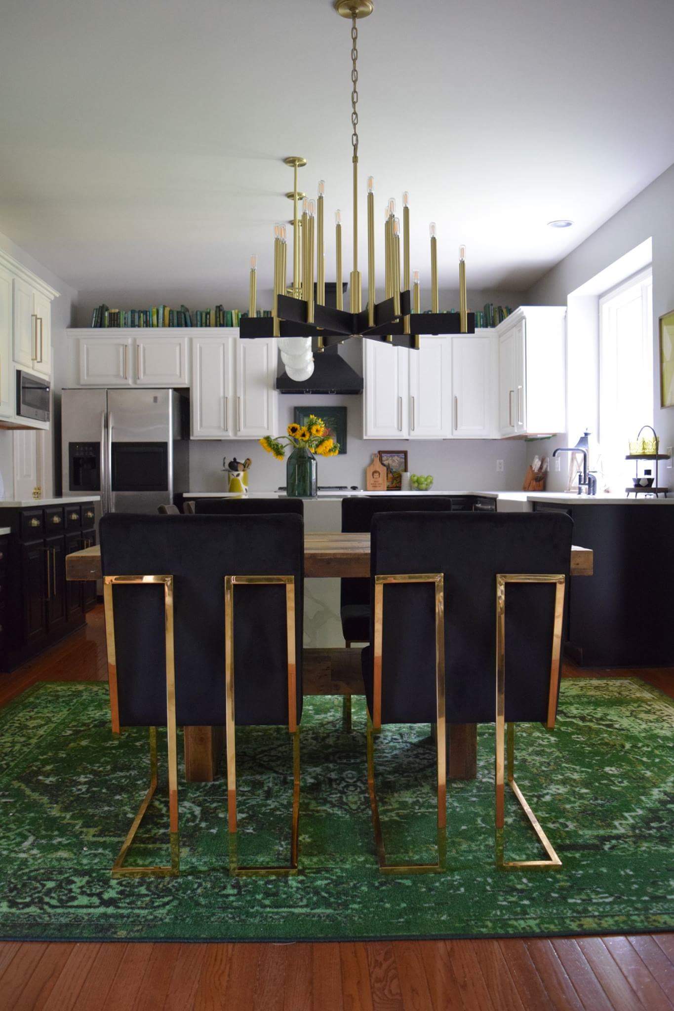 Hudson Valley Lighting Abrams 18-Light Chandelier, Aged Brass, Adjustable 35-84" Height, UL Damp Rated