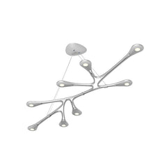 SONNEMAN Abstraction 3272 Linear LED Pendant Light with Organic Curves and Energy Efficient Design