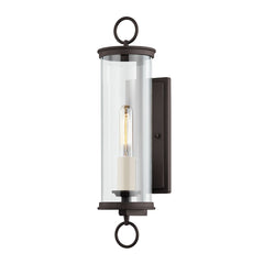 Aiden Outdoor Wall Sconce by Troy Lighting 19.5" Textured Bronze Finish, Dimmable, Weather-Resistant