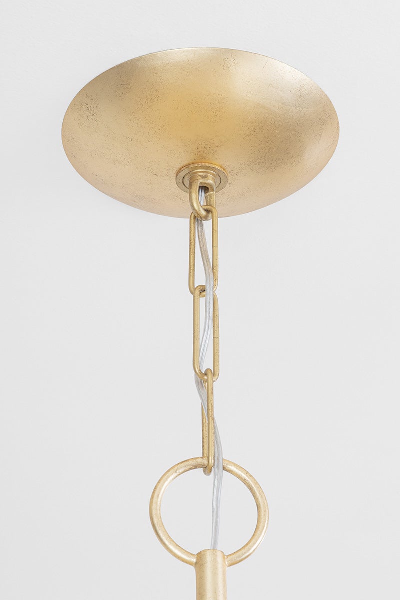 Aimi Large Chandelier 12 Lights 48.5" Wide Vintage Gold Leaf Finish by Corbett Lighting