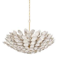Aimi Large Chandelier 12 Lights 48.5" Wide Vintage Gold Leaf Finish by Corbett Lighting