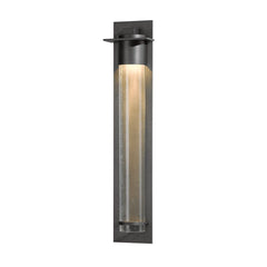 Hubbardton Forge Airis 307930 Large Dark Sky Friendly Outdoor Sconce with Clear Seeded Glass Shade