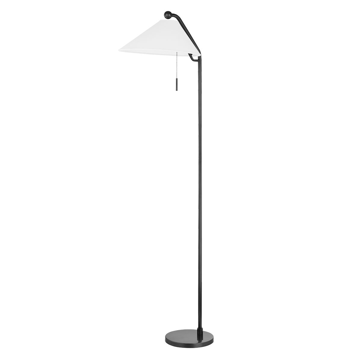 Aisa 65-Inch Floor Lamp by Mitzi - Modern Mid-Century Design with Aged Brass Finish and Dimmable Light