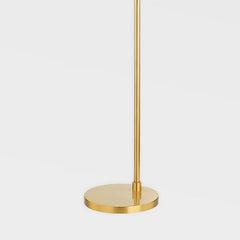 Aisa 65-Inch Floor Lamp by Mitzi - Modern Mid-Century Design with Aged Brass Finish and Dimmable Light