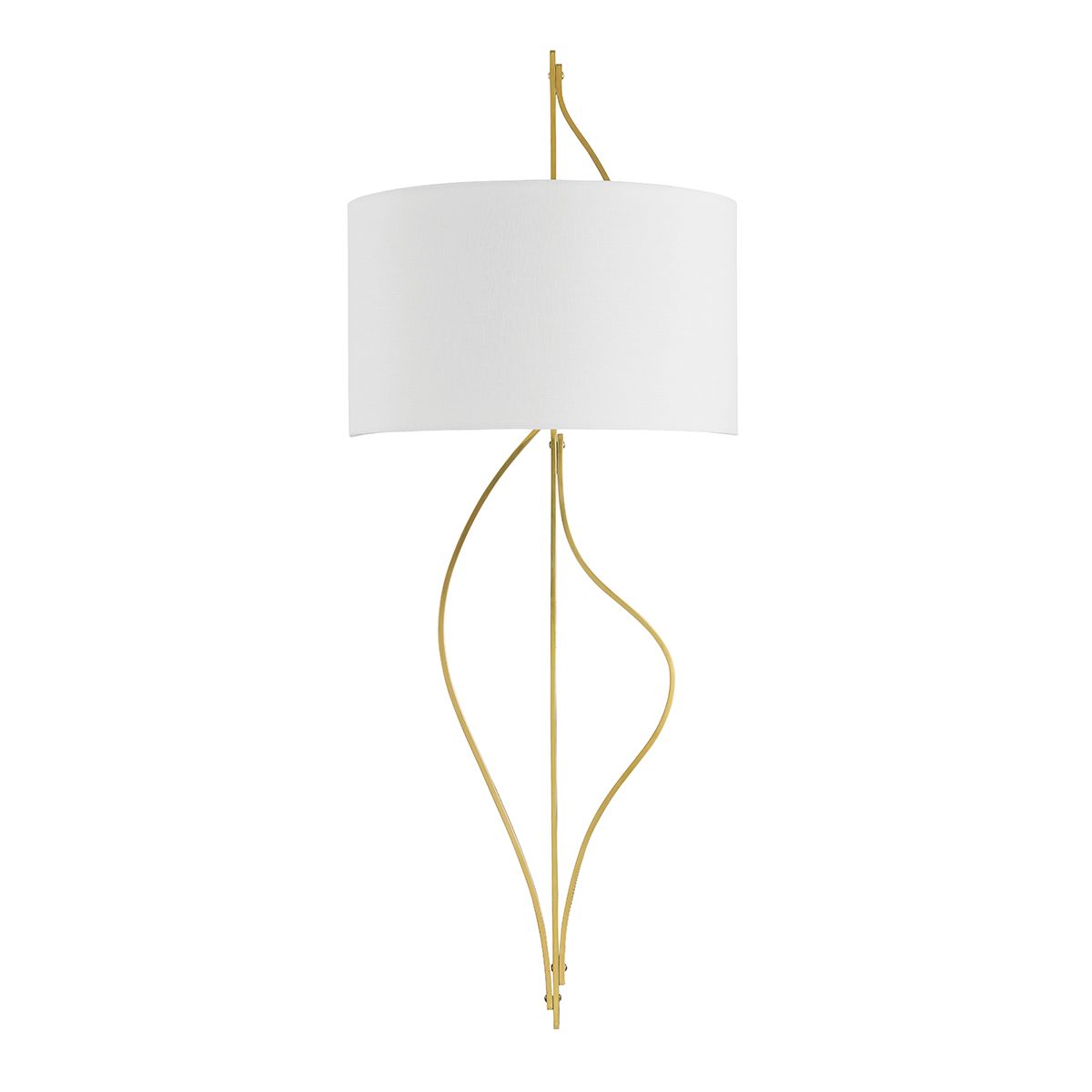 Akina Sconce 37" by Corbett Lighting, Vintage Brass Finish, Dimmable, UL Damp Rated, Elegant Design
