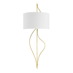Akina Sconce 37" by Corbett Lighting, Vintage Brass Finish, Dimmable, UL Damp Rated, Elegant Design