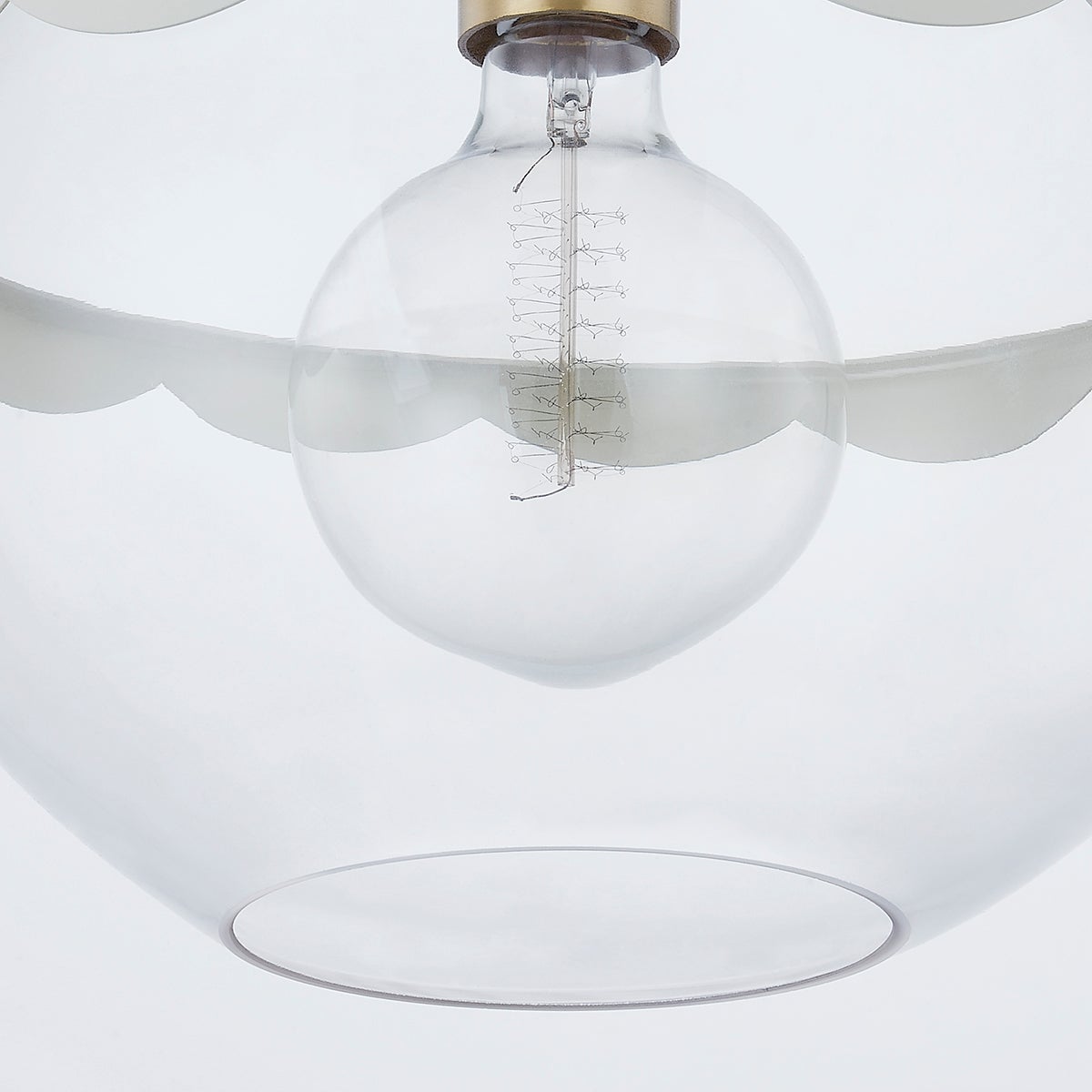 Alaina Large Pendant Light by Mitzi, Aged Brass Finish, Dimmable, Clear Glass Shade, 16.5" H