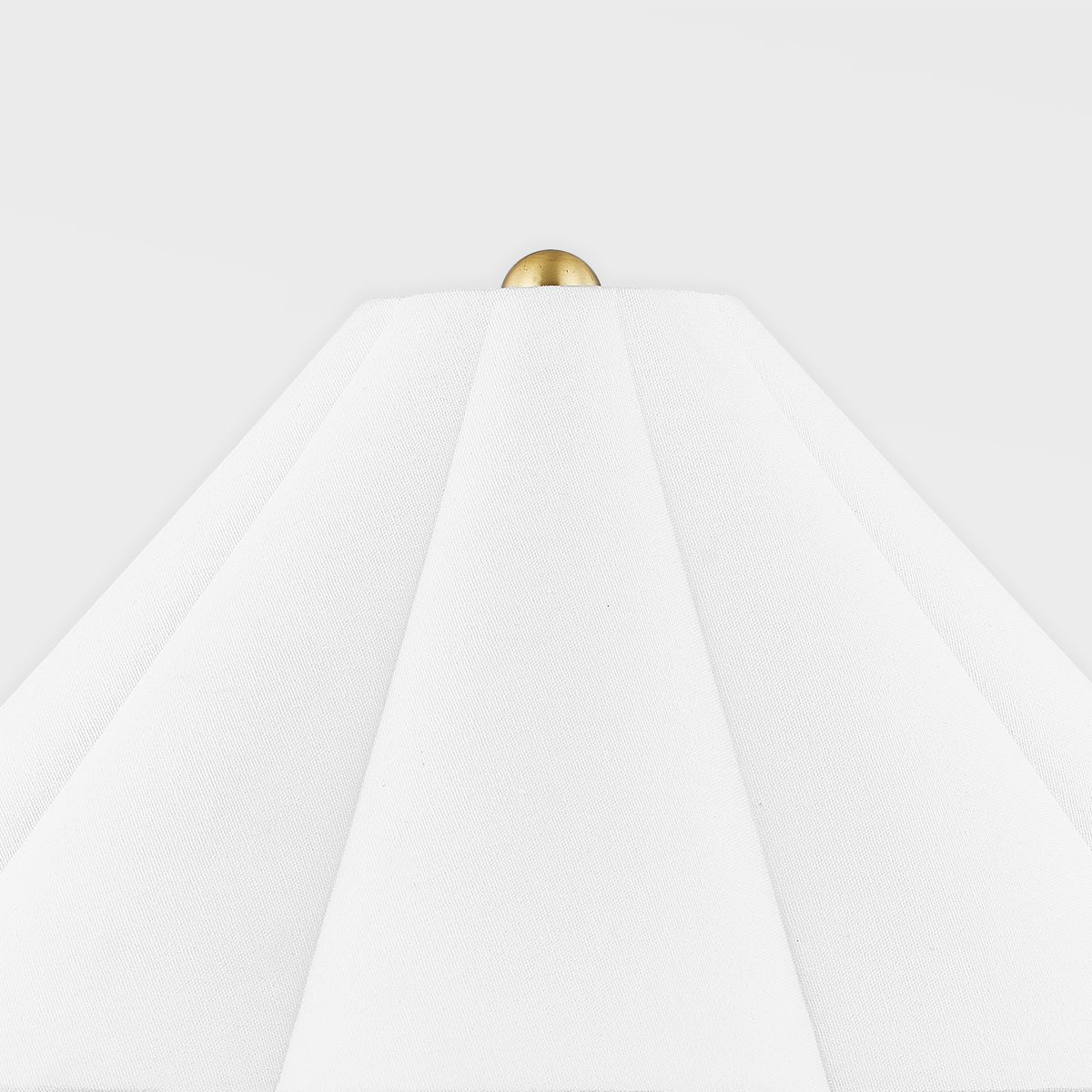 Alana Table Lamp by Mitzi with Dimmable Feature, Aged Brass Finish, 23" Height, Antique Ivory Scalloped Shade