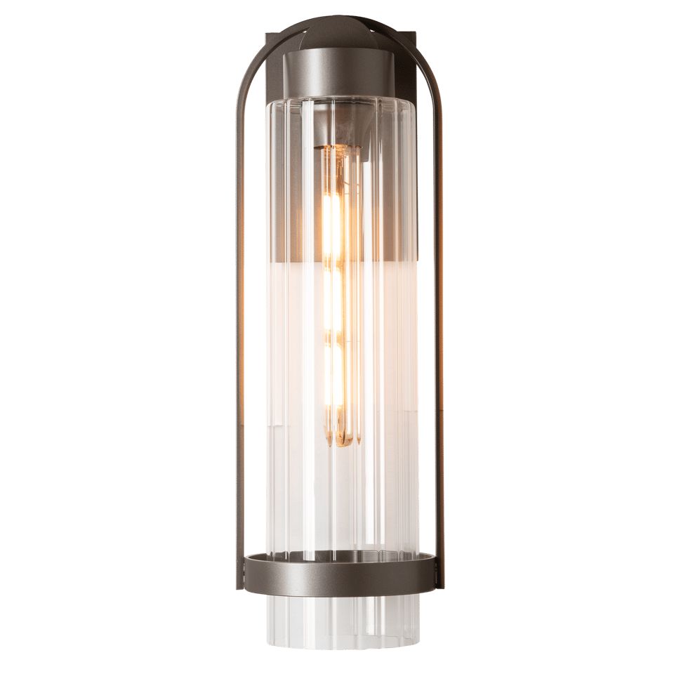 Hubbardton Forge Alcove Medium Outdoor Sconce 100W Dimmable 19.6" Modern Design UL Wet Rated