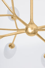 Aldean Chandelier By Troy Lighting, Nature-Inspired Design, 18 Bulb Capacity, Adjustable Height 20.75"-63