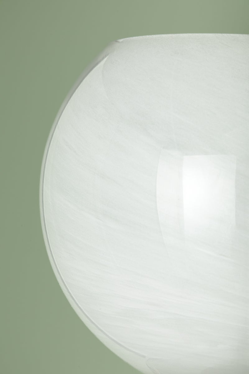 Mitzi Alexia Wall Sconce H909101-AGB, Dimmable Clear & Cloud Glass Orb, Aged Brass Finish