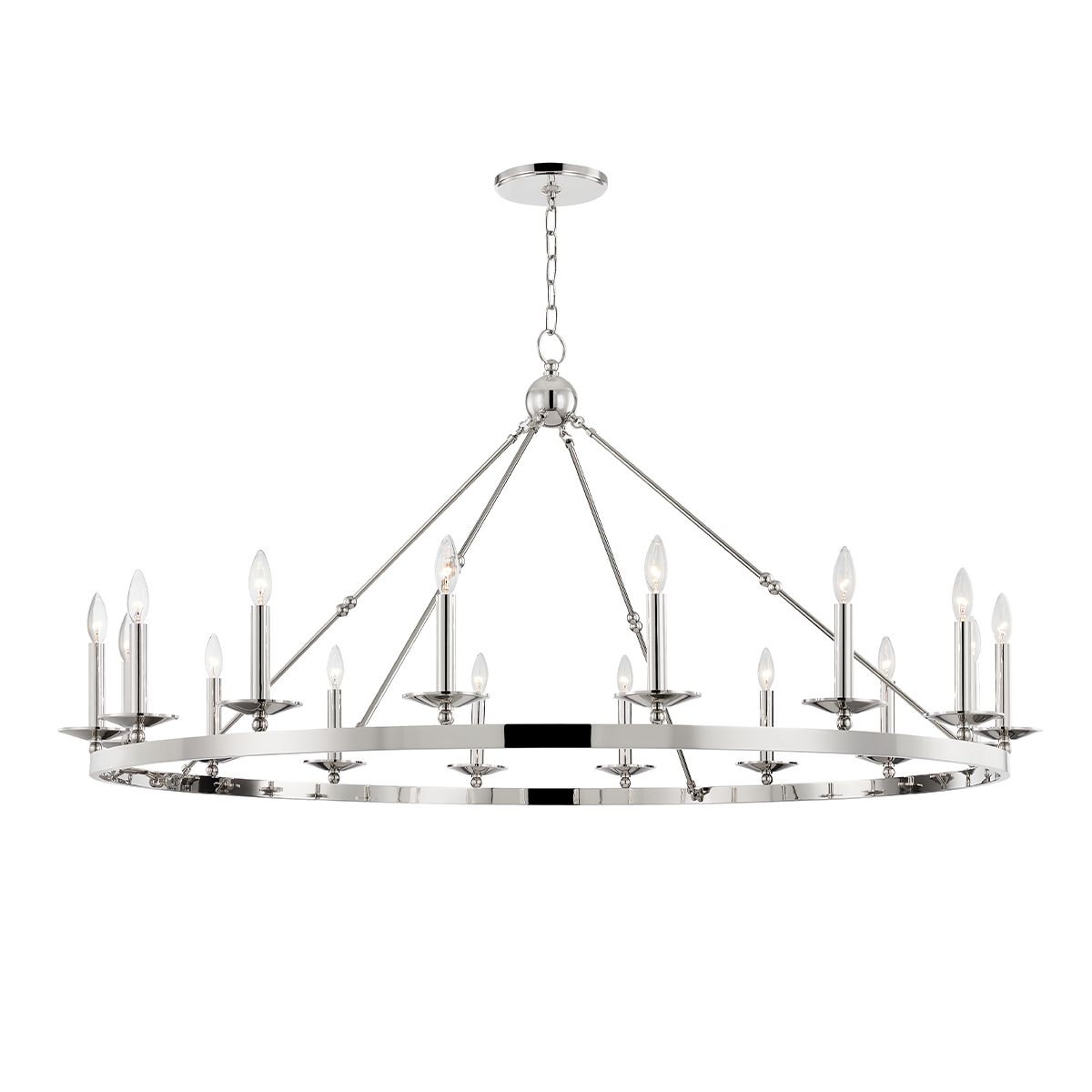 Allendale 16-Light Chandelier by Hudson Valley Lighting - Dimmable, 3 Finishes Available