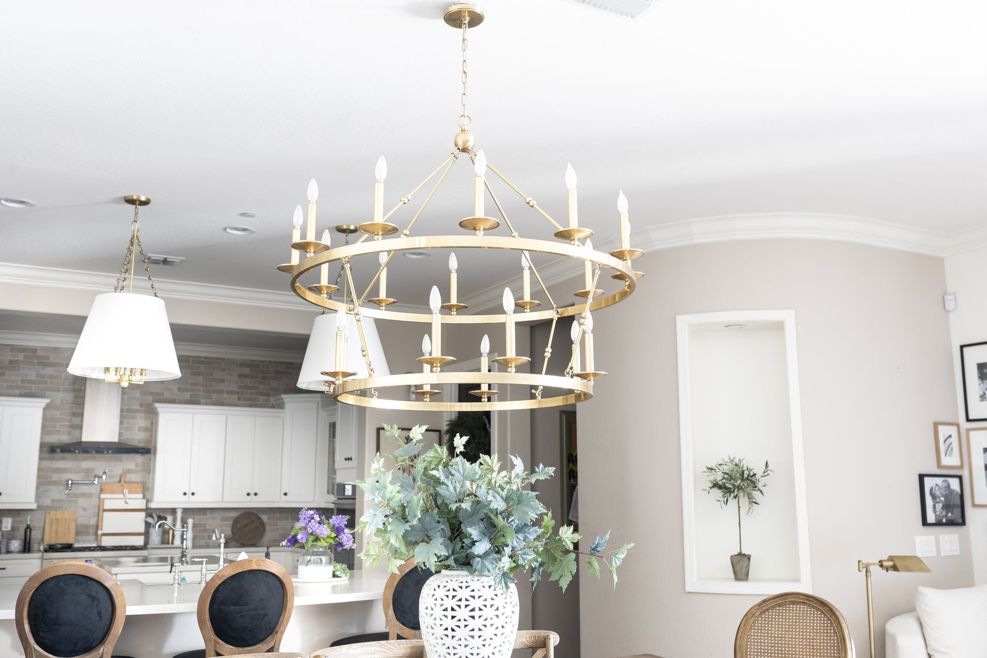 Allendale 20-Light Wagon-Wheel Chandelier by Hudson Valley Lighting - Aged Brass, Old Bronze, Nickel