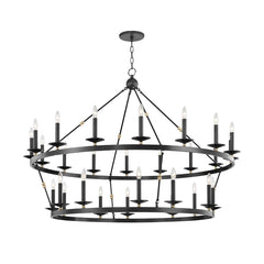 Allendale 28-Light Chandelier by Hudson Valley Lighting – Dimmable, Elegant Design in 3 Finishes