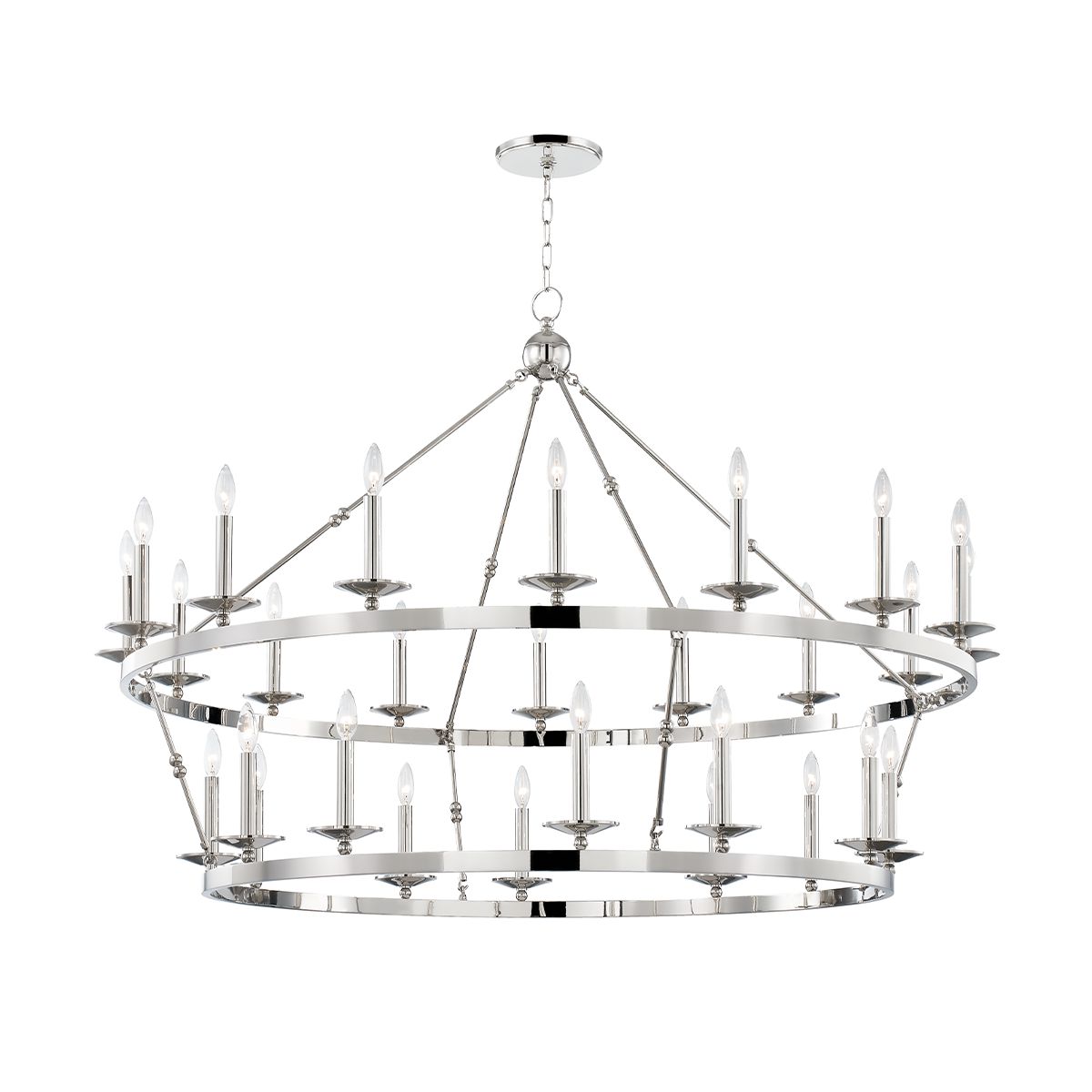 Allendale 28-Light Chandelier by Hudson Valley Lighting – Dimmable, Elegant Design in 3 Finishes