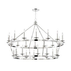 Allendale 28-Light Chandelier by Hudson Valley Lighting – Dimmable, Elegant Design in 3 Finishes