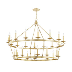 Allendale 28-Light Chandelier by Hudson Valley Lighting – Dimmable, Elegant Design in 3 Finishes