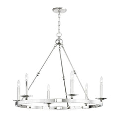 Allendale 6-Light Chandelier by Hudson Valley Lighting - Dimmable with Aged Brass, Old Bronze, or Nickel Finish