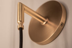 Alva Sconce by Hudson Valley Lighting, Dimmable Wall Light with Gooseneck Arm, Aged Brass or Old Bronze Finish