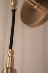 Alva Sconce by Hudson Valley Lighting, Dimmable Wall Light with Gooseneck Arm, Aged Brass or Old Bronze Finish