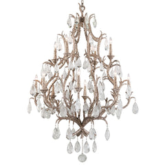Amadeus 12-Light Chandelier by Corbett Lighting, Dimmable, Vienna Bronze Finish, Adjustable Height