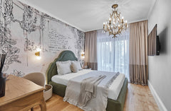 Amadeus 6-Light Chandelier by Corbett Lighting in Vienna Bronze, Dimmable, Iron Craftsmanship
