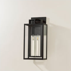 Amire Medium Outdoor Wall Sconce by Troy Lighting, 20" Height, Clear Glass Shade, Dimmable, ETL Wet Rated