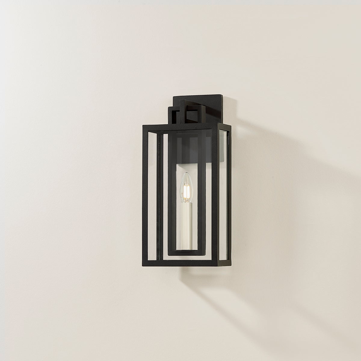 Amire Outdoor Wall Sconce 16" High by Troy Lighting, Textured Black Finish, ETL Wet Rated