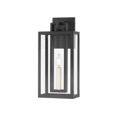 Amire Outdoor Wall Sconce 16" High by Troy Lighting, Textured Black Finish, ETL Wet Rated