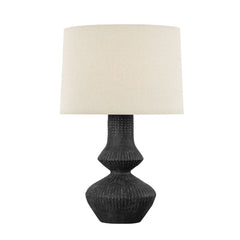 Ancram Table Lamp 27.5" Tall With Dimmable Functionality And Vintage Gold Leaf Finish