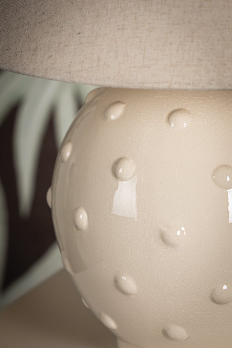 Mitzi Annabelle Table Lamp, Dimmable, Aged Brass Finish, 18” Height, Natural Linen Shade