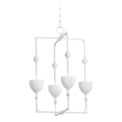 Antalya Large LED Lantern - Gesso White by Corbett Lighting 368-22-GSW