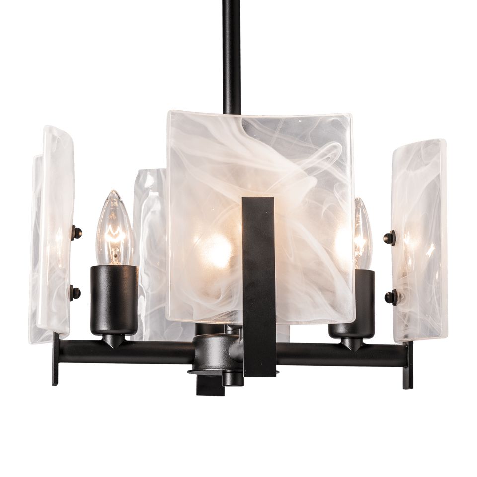 Hubbardton Forge Arc 4-Light Adjustable Semi-Flush/Pendant with Customizable Finish Options