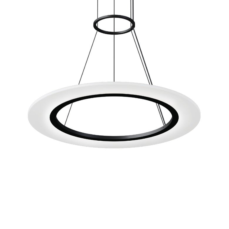 SONNEMAN 24-Inch Arctic Rings Dimmable LED Pendant Light with Optical Acrylic Shade