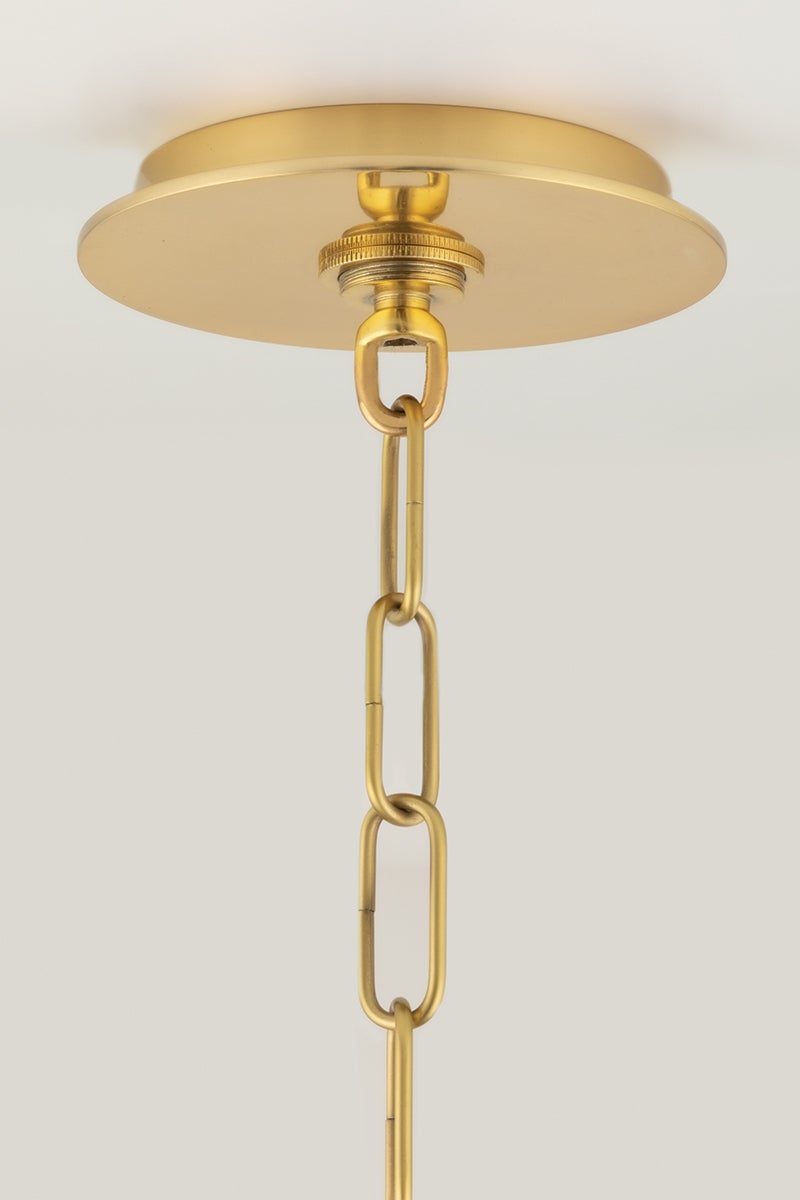 Aries Chandelier 30-Light by Corbett Lighting in Vintage Polished Brass & Deep Bronze Finish