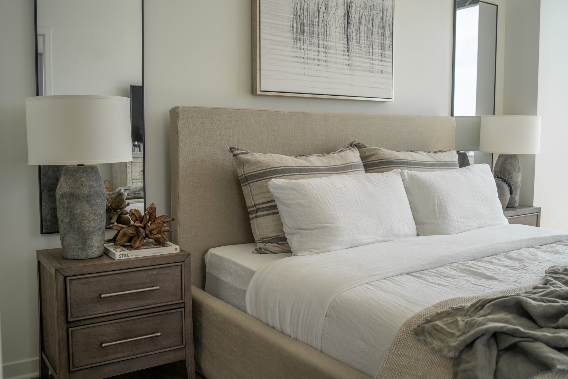 Artifact Table Lamp by Troy Lighting, 27" Height, Unique Moonstone Finish, Dimmable, Elegant Decor
