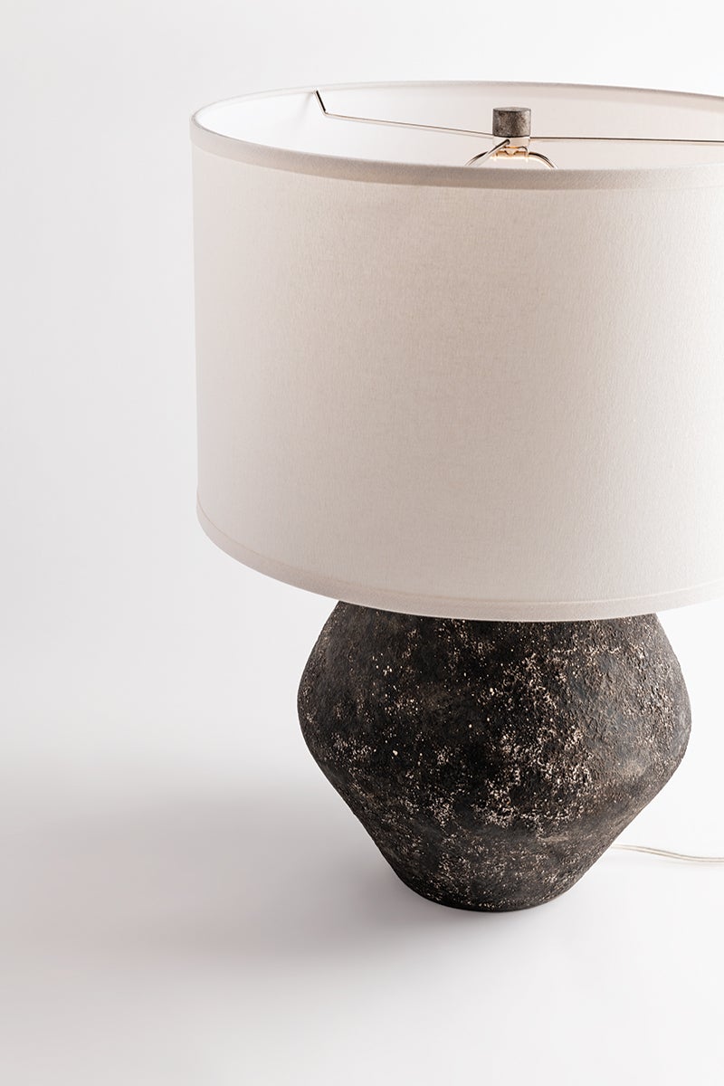 Artifact Table Lamp by Troy Lighting, 24.5 Inch, Patina Brass Finish, Abstract Design, Dimmable E26 Bulb