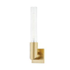 Hudson Valley Lighting Asher Sconce 17” Height Clear Glass Shade 3 Finishes Energy Efficient