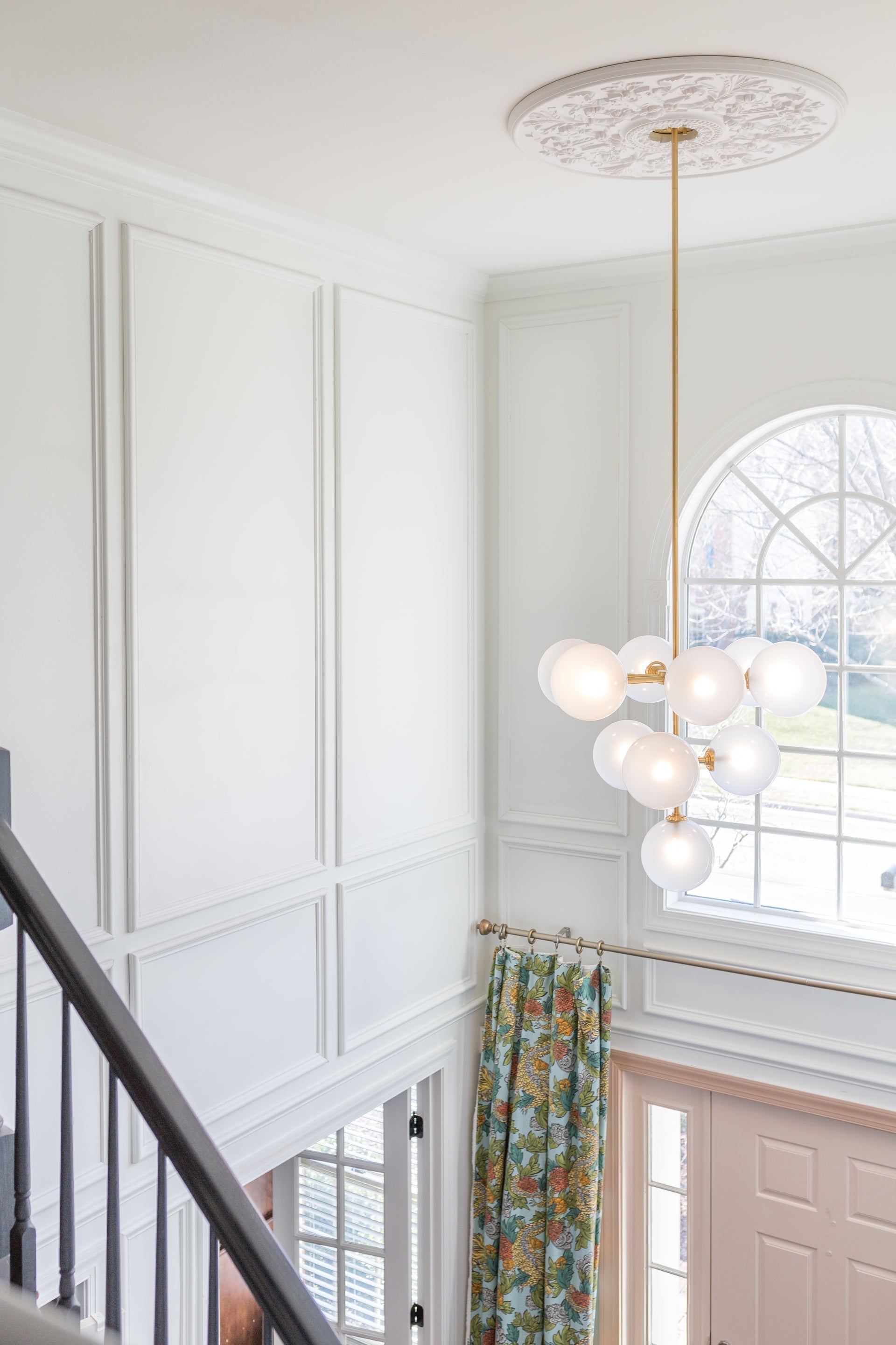 Ashleigh Chandelier by Mitzi H122810 - 10 Lights, Dimmable, Opal Matte Glass, Aged Brass & Polished Nickel