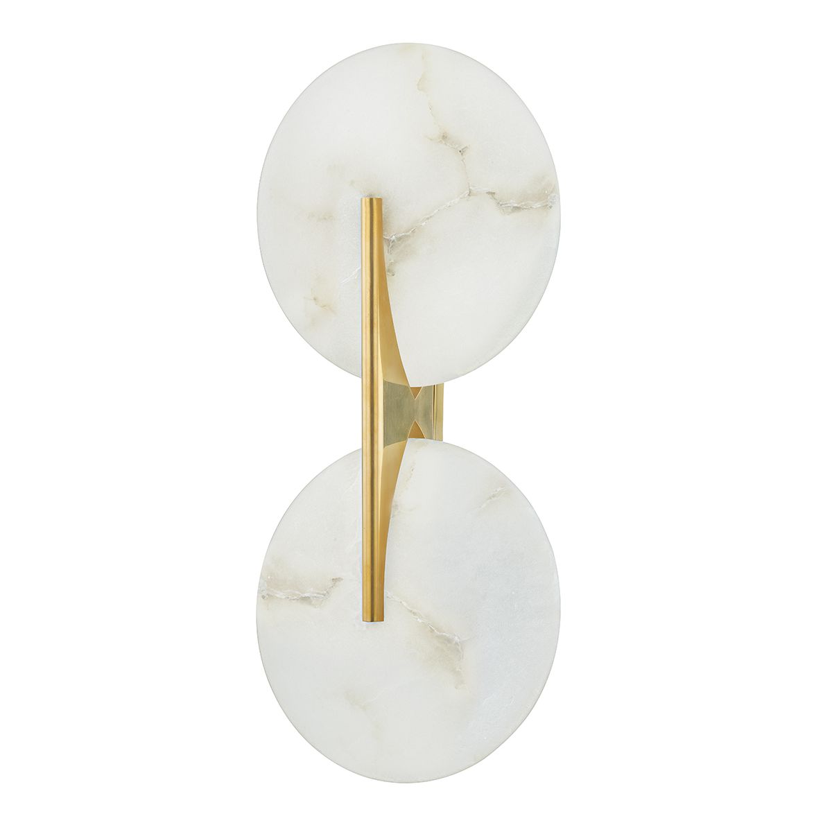 Asteria Large Dimmable Wall Sconce by Corbett Lighting, Alabaster Shade, 1650 Lumens, 3000K