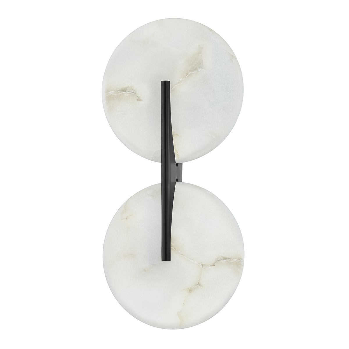 Asteria Large Dimmable Wall Sconce by Corbett Lighting, Alabaster Shade, 1650 Lumens, 3000K
