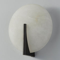 Asteria Sconce by Corbett Lighting 418-11, Alabaster Shade, Dimmable, 850 Lumens, Modern Design