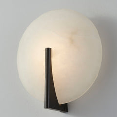 Asteria Sconce by Corbett Lighting 418-11, Alabaster Shade, Dimmable, 850 Lumens, Modern Design