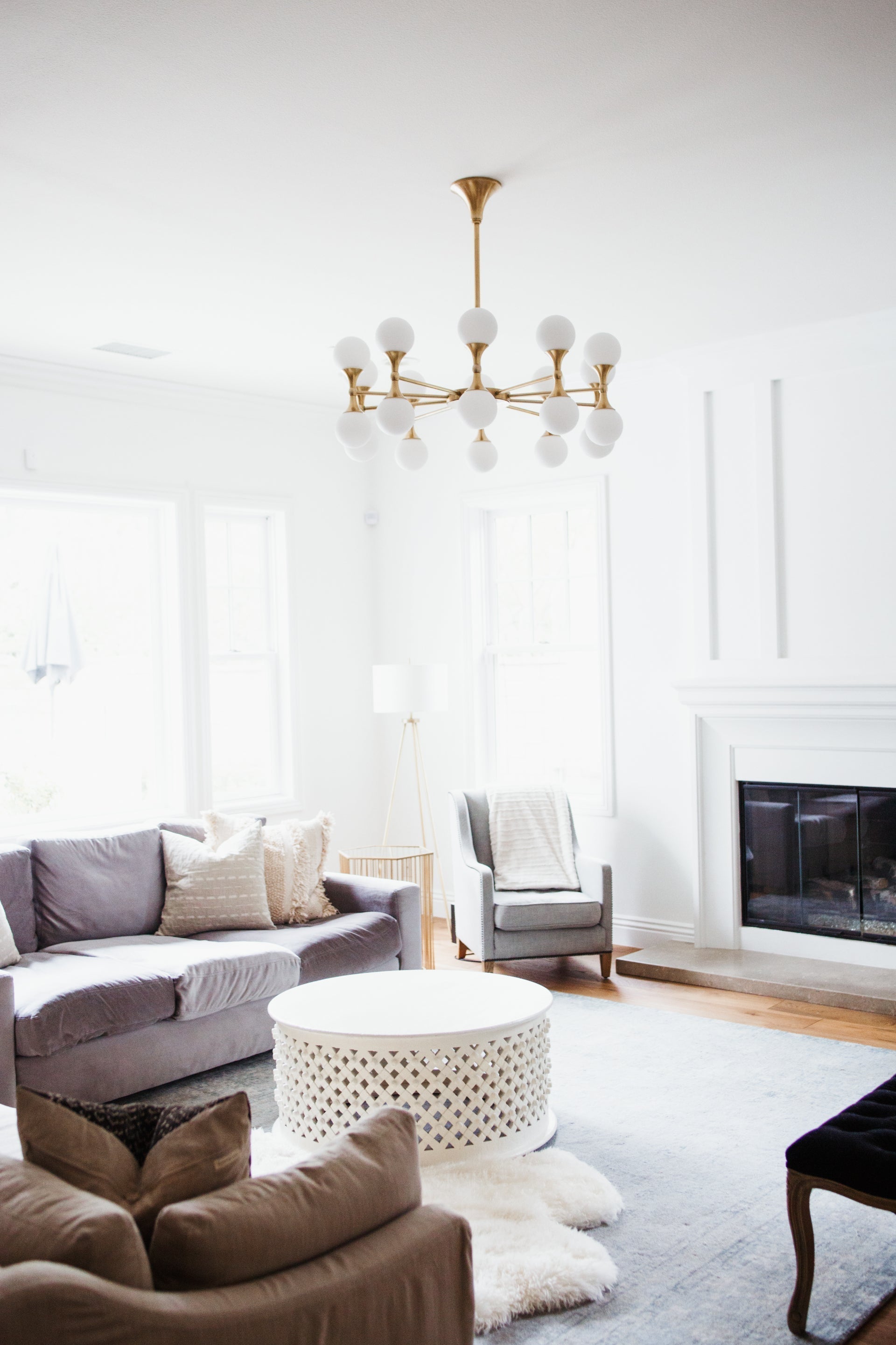 Astoria 20-Light Aged Brass Chandelier with Opal Matte Glass Shades and Dimmable Functionality