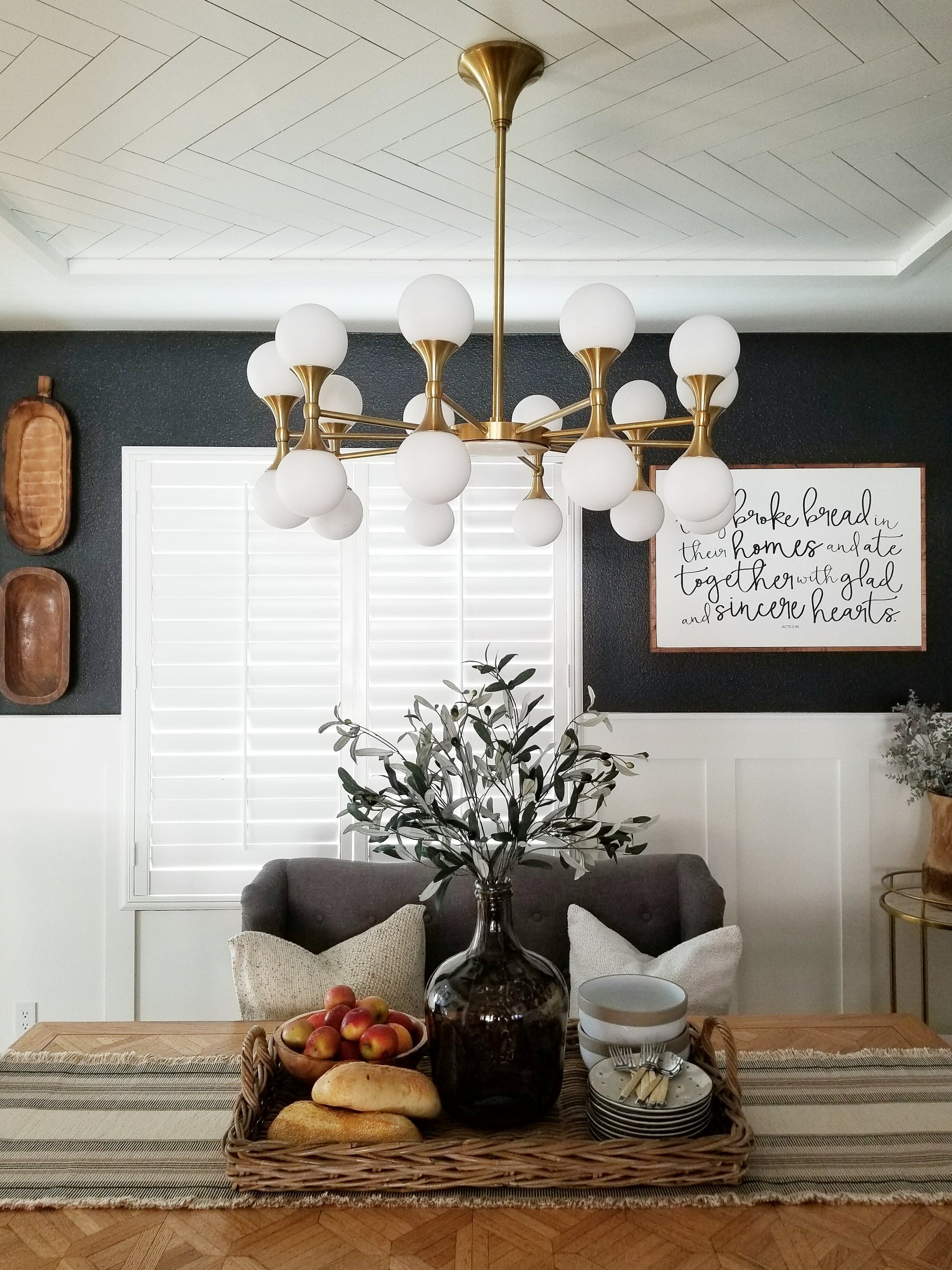 Astoria 20-Light Aged Brass Chandelier with Opal Matte Glass Shades and Dimmable Functionality