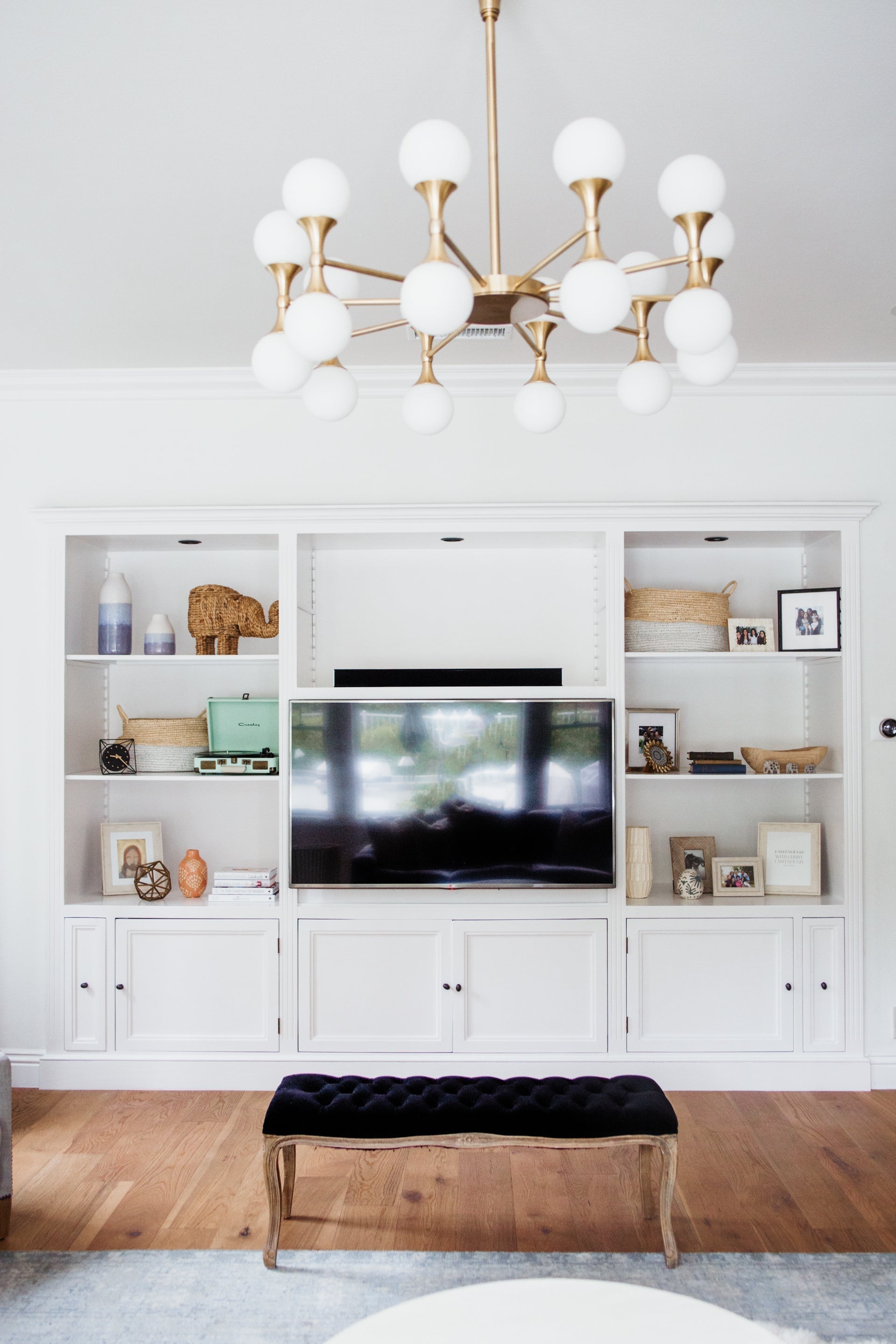 Astoria 20-Light Aged Brass Chandelier with Opal Matte Glass Shades and Dimmable Functionality