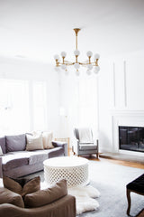 Astoria 20-Light Aged Brass Chandelier with Opal Matte Glass Shades and Dimmable Functionality